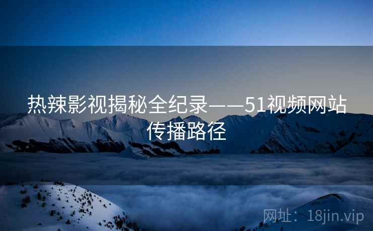 热辣影视揭秘全纪录——51视频网站传播路径